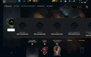 Unranked com 35 Champs e 2 Skins