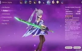 Genshin Impact AR55 com Hu tao, Ganyu, Zhongli, Raiden