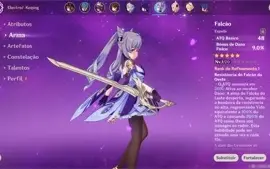 Genshin Impact AR55 com Hu tao, Ganyu, Zhongli, Raiden