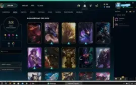 Conta platina 1 70 champ 58 skins