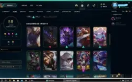 Conta platina 1 70 champ 58 skins