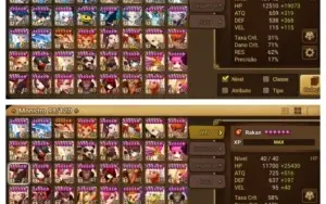 Conta Zeratu com 35 nat 5* e mais de 100 mobs 6*