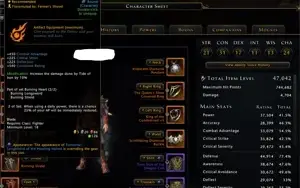 Vendo conta Neverwinter PC-Main GF 69k HDPS-GF alt 47k TANK