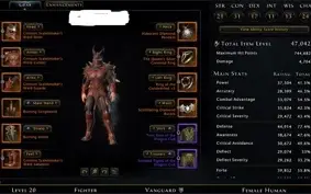Vendo conta Neverwinter PC-Main GF 69k HDPS-GF alt 47k TANK
