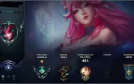 Conta LoL Plat III (Diamante em 2020) com 155 skins