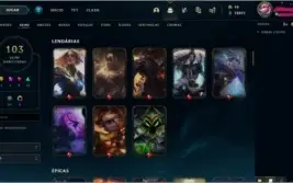 💥PLATINA 2 💥 muitas skins e campeões