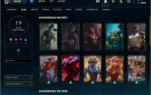 conta league of legends