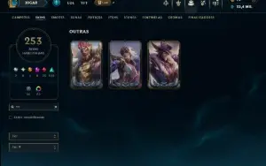 Prata 2 com TODOS os Champs e 253 Skins +3 Transcendentes