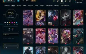 Prata 2 com TODOS os Champs e 253 Skins +3 Transcendentes