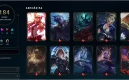 CONTA DE LEAGUE OF LEGENDS COM 184 SKINS