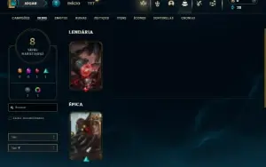 Prata 3 com 36 Champs e 8 Skins +2 Fragmentos