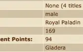 Pally Tibia Global - Level 169 - Skill 103 - Mundo Gladera