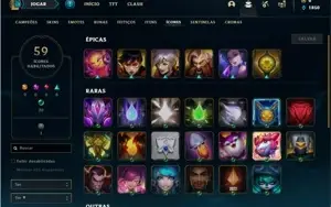 Conta prata 1 com 41 Champs e 13 Skins ( 2 Ultimates )