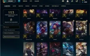 Conta prata 1 com 41 Champs e 13 Skins ( 2 Ultimates )