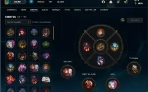 Conta prata 1 com 41 Champs e 13 Skins ( 2 Ultimates )