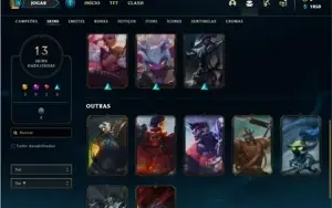 Conta prata 1 com 41 Champs e 13 Skins ( 2 Ultimates )