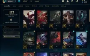 Conta prata 1 com 41 Champs e 13 Skins ( 2 Ultimates )