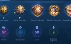 Conta Mobile legends lv 43 no lenda