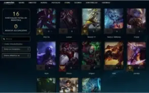 CONTA DE LOL OURO 4 NÍVEL 40, 23 CAMPEÕES