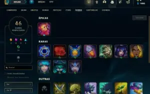 Bronze 2 com 45 Champs e 5 Skins ( Mais de 50 Jogos )