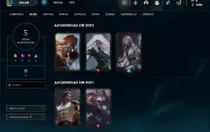 Bronze 2 com 45 Champs e 5 Skins ( Mais de 50 Jogos )