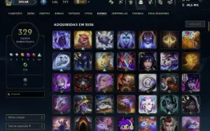 Conta Esmeralda 3 lvl 284 todos os champions 163 skins