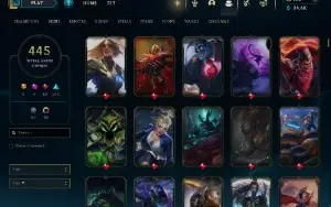 Conta Lol Full Acesso - Lvl 335 - 445 Skins - Todos Campeões