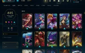 Conta Lol Full Acesso - Lvl 335 - 445 Skins - Todos Campeões