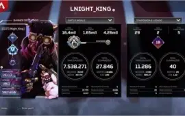 Conta apex (PS4) main octane 19k Kills com herança