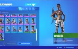 Conta de fortnite com cavaleiro negro