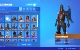 Conta de fortnite com cavaleiro negro