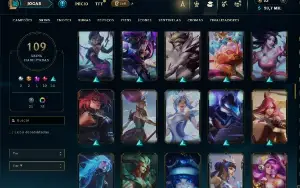 Conta De League Of Leagends/Full Acesso/109 Skins/Level 397