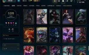 Conta De League Of Leagends/Full Acesso/109 Skins/Level 397