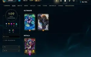 Conta De League Of Leagends/Full Acesso/109 Skins/Level 397