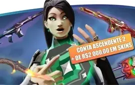 CONTA RIOT - VALORANT [ASCENDENTE 2] + LEGENDS OF RUNETERRA