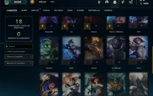 Ouro 4 com 31 Champs e 4 Skins
