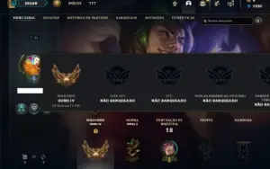 Ouro 4 com 31 Champs e 4 Skins