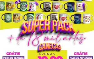 Pack Artes Canecas Personalizadas + De 18 Mil Artes