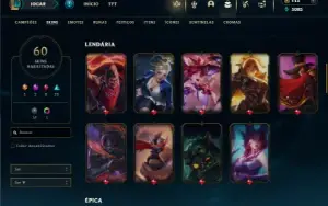 Bronze 1 com 140 Champs e 62 Skins ( Mais de 30 Jogos )