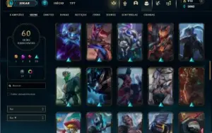 Bronze 1 com 140 Champs e 62 Skins ( Mais de 30 Jogos )