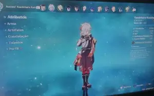 Conta genshin impact ar47 com lyney  yelan navia e kazuha