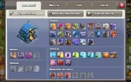 CONTA CV12 SEMIFULL CLASH OF CLANS + PAISAGEM ESPECIAL