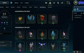 Conta League of Legends Mestre + Conta Valorant D1