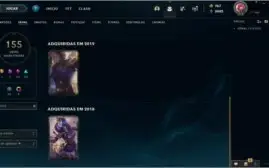 CONTA LOL NO OURO NAS ULTIMAS 4 SEASONS + 155 SKINS