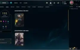 CONTA LOL NO OURO NAS ULTIMAS 4 SEASONS + 155 SKINS