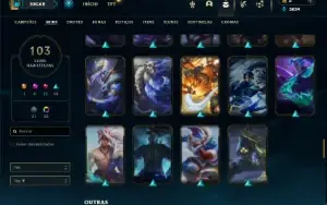 Prata 2 com 90 Champs e 103 Skins ( MID / TOP / JG )