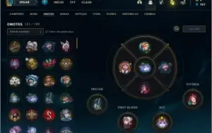 Conta Lol nvl 600+ com 300 skins++