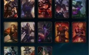 CONTA DE LOL COM ALGUMAS SKINS GOLD 4