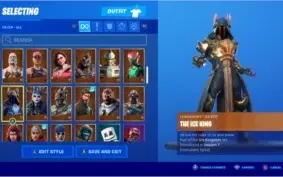 CONTA FORTNITE - BLACK KNIGHT COM MAKO GLIDER.