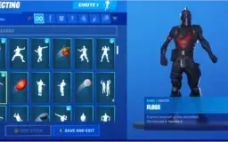 CONTA FORTNITE - BLACK KNIGHT COM MAKO GLIDER.